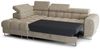 Ecksofa Schlafsofa BASTIEN in Stoff Moly Rostbraun Ottomane Links Bild 2