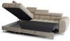 Ecksofa Schlafsofa BASTIEN in Stoff Moly Rostbraun Ottomane Links Bild 3