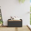 vidaXL Bank mit Stauraum Schwarz 100x50x52 cm Poly Rattan Akazienholz 365949 Bild 3