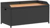 vidaXL Bank mit Stauraum Schwarz 100x50x52 cm Poly Rattan Akazienholz 365949 Bild 2