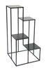 DanDiBo Blumentreppe Metall Schwarz 82 cm Pflanzentreppe Blumenständer 435 Blumensäule Modern Pflanzenständer Blumenhocker Bild 5