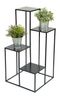 DanDiBo Blumentreppe Metall Schwarz 82 cm Pflanzentreppe Blumenständer 435 Blumensäule Modern Pflanzenständer Blumenhocker Bild 4