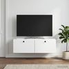 vidaXL Wandmontierter TV-Schrank 98 x 41 x 30 cm Weiß Holzwerkstoff 899205 Bild 4