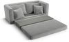Micadoni Sofa Lido 2-Sitzer Strukturierter Stoff Warmes Grau Bild 5