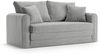 Micadoni Sofa Lido 2-Sitzer Strukturierter Stoff Warmes Grau Bild 2
