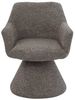 Komfortstuhl mit Drehfunktion BIENTO brau grau Strukturstoff 180° Auto-Return Bild 5