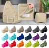 Green Bean® Bean Bag-Sitzsack + Hocker, 2er-Set, waschbar & schmutzabweisend, Polyester / PVC, EPS-Füllung, Beige Bild 2