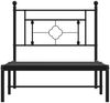 vidaXL Bettgestell mit Kopfteil Metall Schwarz 90x200 cm 374332 Bild 5