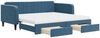 vidaXL Tagesbett Ausziehbar mit Schubladen Blau 100x200 cm Samt 3197141 Bild 2