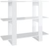 vidaXL Bücherregal/Raumteiler Hochglanz-Weiß 100x30x87 cm 811553 Bild 2