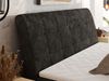 Boxspringbett DAGOS 140 x 200 cm mit Kopfteil, Lattenrost und Stauraum – Doppelbett mit Matratze & Topper Visco , stabile Konstruktion, Bettkasten, modernes Design - Dunkelgrau Schenille glatt - H4 Bild 3
