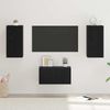 3 pcs TV-Schrank, Lowboard TV Schwarz Eichen-Optik Holzwerkstoff Bild 4