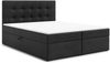 AX LIVING Boxspringbett Galata 140x200 Schwarz mit Topper Bettkasten Komfortbett Bild 2