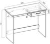 Shefa Line Nano Schreibtisch Sonoma Eiche 90x40 cm Computertisch mit Schublade Bild 5