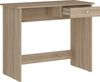 Shefa Line Nano Schreibtisch Sonoma Eiche 90x40 cm Computertisch mit Schublade Bild 2