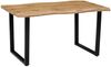 HELA Essgruppe GISELLE Esszimmer, Essgruppe, Sitzgruppe TOPSELLER!, (Set, 5-tlg, 5er Set, Tisch plus 4 Stühle), Esstisch U-Gestell Metall, Tischplatte mit Baumkante, OTTOs Choice Bild 4
