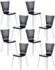 8er Set Besucherstuhl Aaron, Schwarz Bild 2