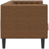 vidaXL Chesterfield-Sofa 3-Sitzer Braun Kunstleder in Wildleder-Optik 372702 Bild 5
