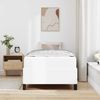 vidaXL Bettrahmen mit Matratze Weiß 90 x 200 cm Stoff 3398980 Bild 3