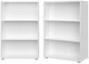 CASARIA® Bücherregal Weiß Holz 3 Fächer 115x60x28cm Standregal Kinder Büroregal Bild 3