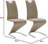 Freischwinger >Pupik II< in Cappuccino - 45x102x62cm (BxHxT) Bild 4