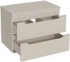 Vente-unique - ARUBA Waschbeckenmöbel Holz, Platte Beige - B 46 cm x H 59 cm x L 80 cm Bild 4