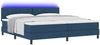 vidaXL Boxspringbett mit Kissen mit Kopfteil Blau 200 x 200 cm Stoff 3342316 Bild 3