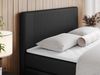 Boxspringbett KING DOREN, mit zwei Bettkästen und einer Multipocket-Matratze - 120x200 - Schwarz Kunstleder - H4 Bild 3
