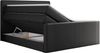 Boxspringbett KING DOREN, mit zwei Bettkästen und einer Multipocket-Matratze - 120x200 - Schwarz Kunstleder - H4 Bild 5