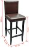 vidaXL Barhocker 6 Stk. Braun Kunstleder [160718] Bild 5