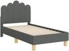 vidaXL Kinderbettgestell mit Kopfteil Dunkelgrau 70 x 140 cm Stoff 42011040 Bild 4