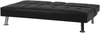 Schlafsofa 3-Sitzer Kunstleder schwarz ROXEN Bild 5
