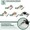 Teleskopschublade für 45 cm Schrank mit Einlegeboden, aus Metall, cremeweiß Bild 5