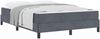 vidaXL Boxspringbett mit Matratze Dunkelgrau 140 x 190 cm Stoff 3398690 Bild 2