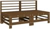 vidaXL Garten-Mittelsofas 2 Stk. Honigbraun Massivholz Kiefer 825642 Bild 2