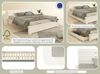 OTTO home Massivholzbett Antri, Futonbett, ergonomisch geformtes Kopfteil, stilvolles Design, Rahmen zur Ablage von Smartphone, mit Lattenrost, Bettkasten optional Bild 3
