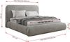 Bett mit Stauraum Polsterbett BENEA CLASSIC, Doppelbett mit Lattenrost Gepolstertes Kopfteil Gasdruckfeder Schlafzimmerbett Multipocket Matratze - 160 x 200 cm - Hellgrau Velvet - ELORI LUX Bild 4