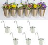 6 x Blumentopf Hngetopf Pflanztopf Hngetpfe Blumen Topf Krutertopf Zink Bild 5