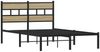 vidaXL Metallbett ohne Matratze Sonoma-Eiche 120x200 cm 4017100 Bild 3