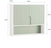 SoBuy BZR140-GR Hängeschrank, Spanplatte, Melamin, Grün, 60 x 54 x 15 cm Bild 3