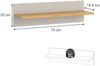 Wandregal Malia Cashmere/Artisan 70 x 20 cm Vitalispa Bild 3