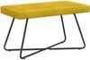 vidaXL Bank Uni Gelb 80 x 40 x 45 cm Samt 42038336 Bild 2