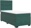 vidaXL Boxspringbett mit Matratze Dunkelgrün 90x200 cm Samt 3290825 Bild 2