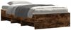 vidaXL Bettgestell ohne Matratze Räuchereiche 90x190 cm Holzwerkstoff 3295706 Bild 3