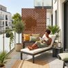 casa. pro Raumteiler, »Kekan« Corten Stahl 180x90 cm Edelrost Bild 4