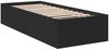 vidaXL Bettgestell Schwarz 75x190 cm Holzwerkstoff 841987 Bild 3