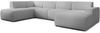 AX LIVING XXL Sofa U Form Didim Hellgrau 378cm breit modern & großzügig L Bild 3