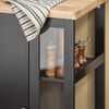 SoBuy FKW75-SCH Kücheninsel, MDF, Lackiert, Schwarz, 60 x 40 x 90 cm Bild 4