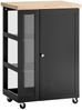 SoBuy FKW75-SCH Kücheninsel, MDF, Lackiert, Schwarz, 60 x 40 x 90 cm Bild 1