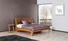 Massivholzbett Bett Schlafzimmerbett FRESNO Eiche massiv 140x200 cm Bild 4
